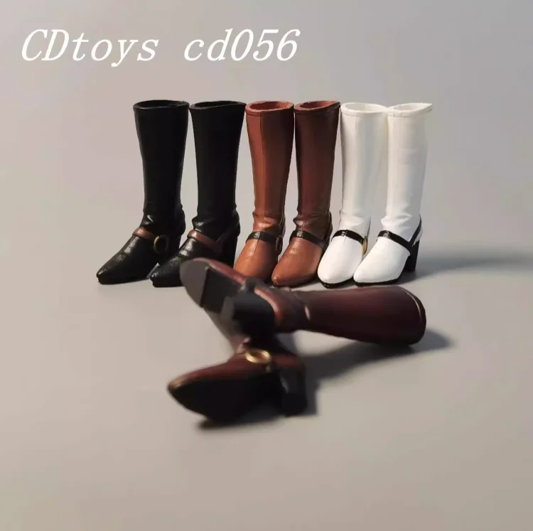 

Cdtoys 1/12 женские ботинки на высоком каблуке, ботинки средней длины, CD056, подходят для TBL и других женских вегетарианских вещей