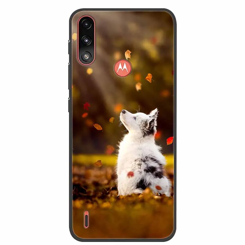 For Moto E7 Power Case Phone Cover Soft Silicone Back Cases for Motorola Moto E7i Power Case TPU Capa E7Power E 7 Power 6.5 Cute wallet cases Cases & Covers