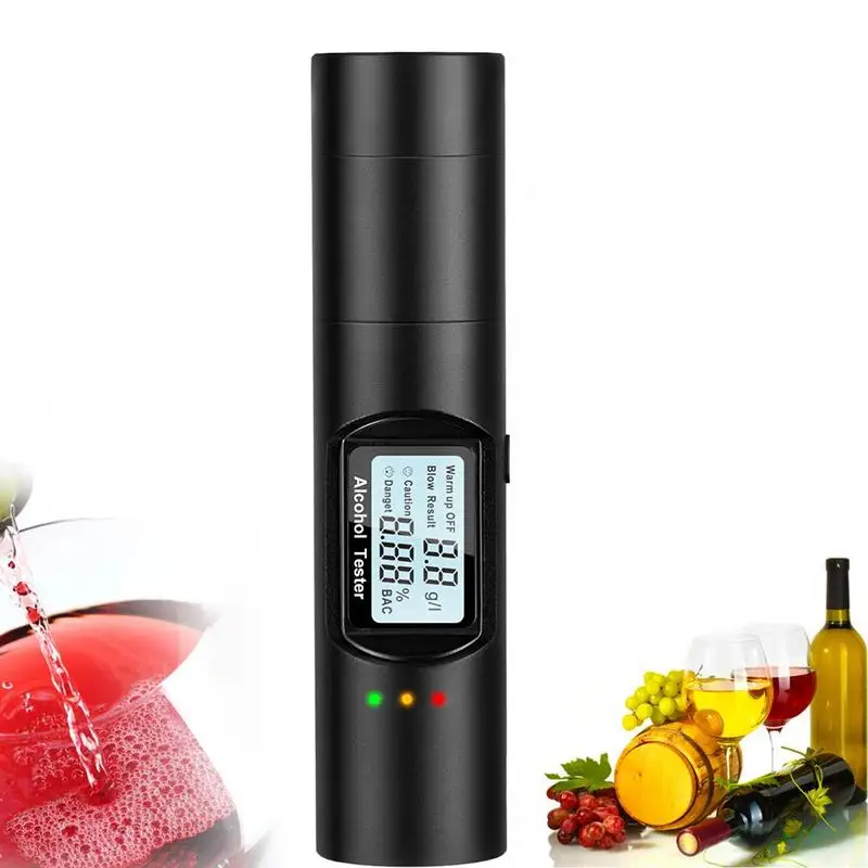 

High Accuracy Mini Tester Breathalyzer Alcometer Alcotest Breathometer Remind Driver Safety In Roadway Diagnostic Tool