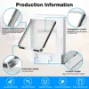 Pet Supplies ABS Plastic Cat Flap Door with 4 Way Locking Pet Exterior Security Flap Door Weatherproof Pet Door Outdoor 6