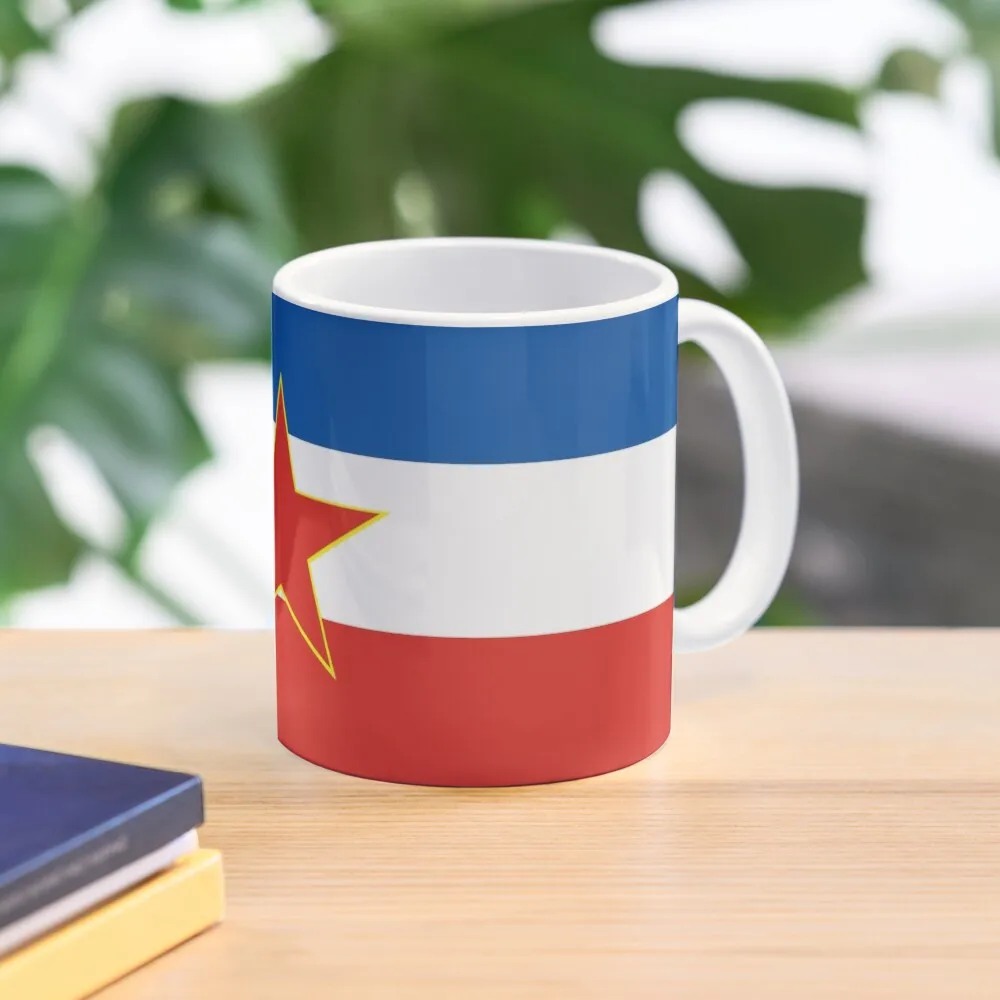 

flag of yugoslavia Coffee Mug Coffee Glass Thermo Cup For Coffee Ceramic Cup