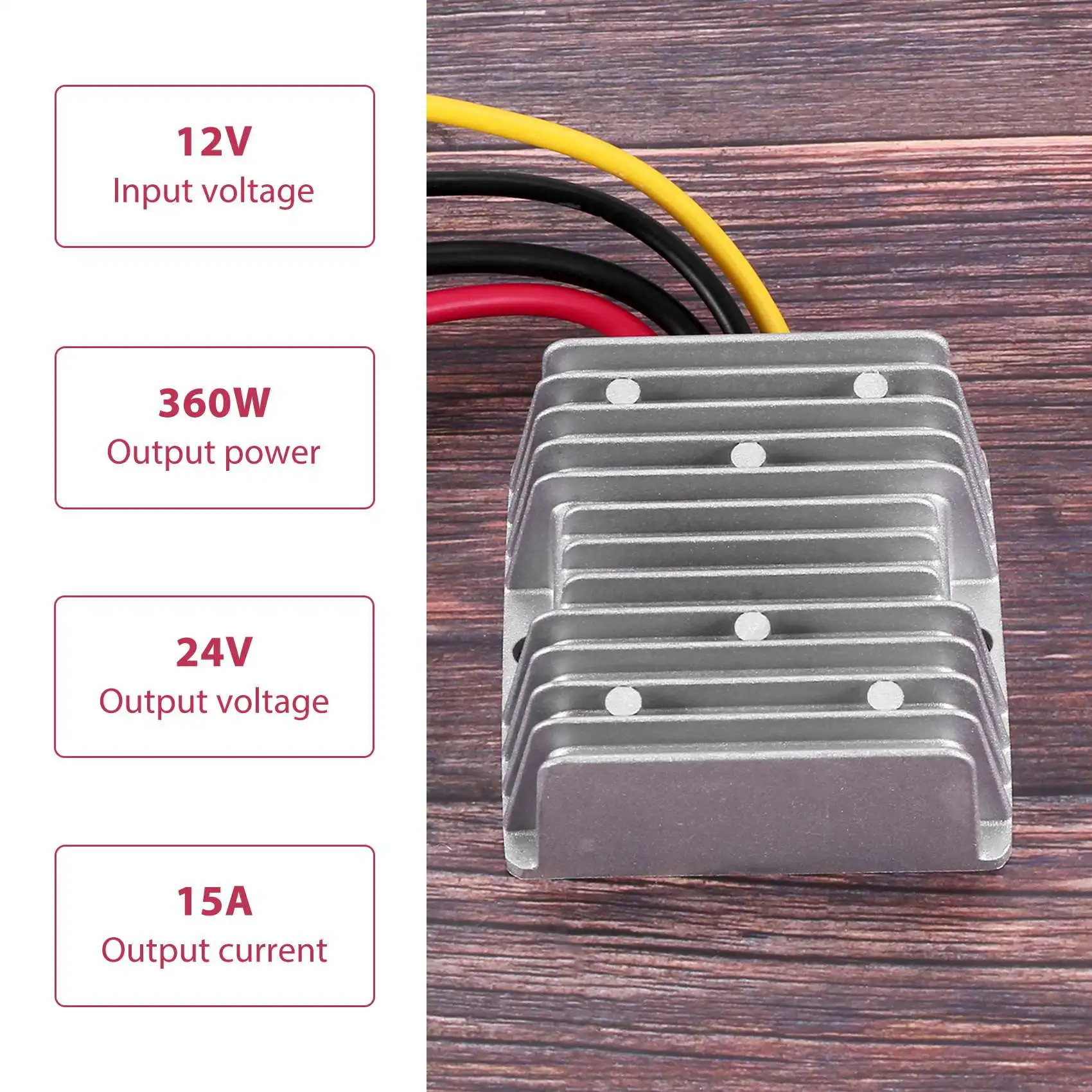 12V TO 24V 15a 360W Dc Dc Converter Step Up
