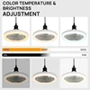 Ceiling Fan Light with Remote Control 2 in 1 Multifunctional Modern Adjustable Electric E27 Ceiling Fan with Light for Home 2
