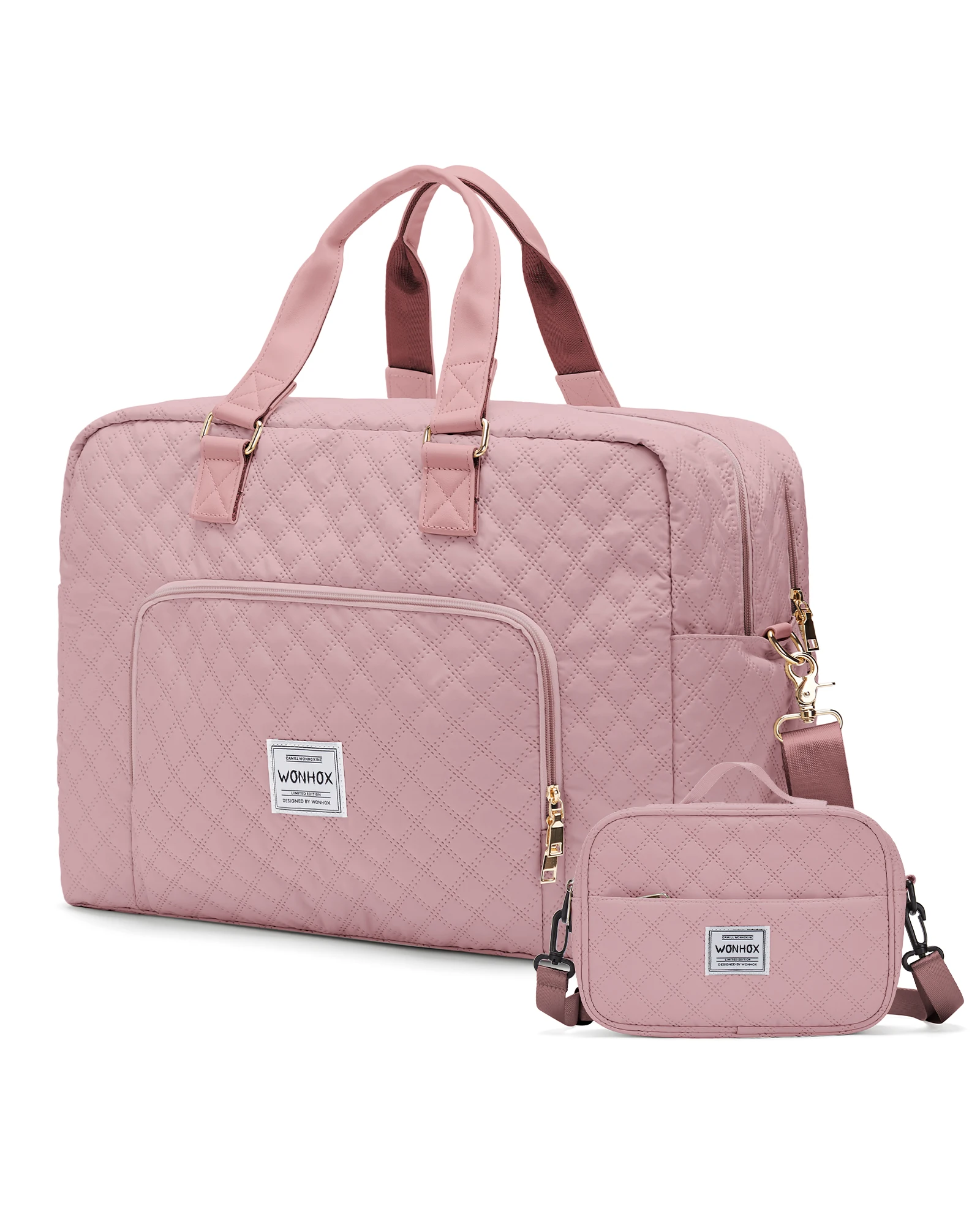 Borsone da viaggio pieghevole per donna weekender bagaglio mano_voghion.com