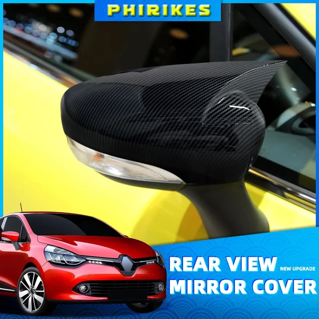 For Renault Clio 4 Mk4 Zoe Captur 2012-2019 Pair Side Rear View Mirror  Cover Caps ABS Cover Gloss Black Tuning Car Accessories - AliExpress