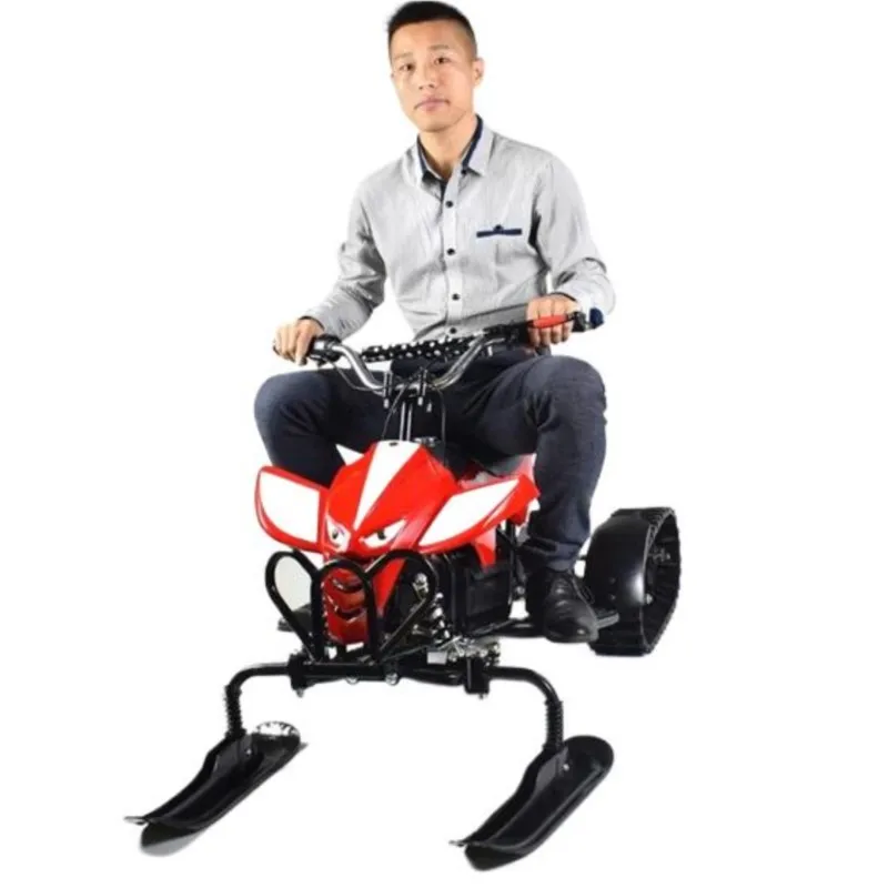 Children's Snow Motorcycle Steel Frame Electric Crawler Sled Ice and Snow Outdoor Motorcycle