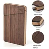 1pc Wooden Card Case Small Portable Wood Magnetic Closure Credit ID Card Storage Business Card Holder Handbag Purses Pocket 5