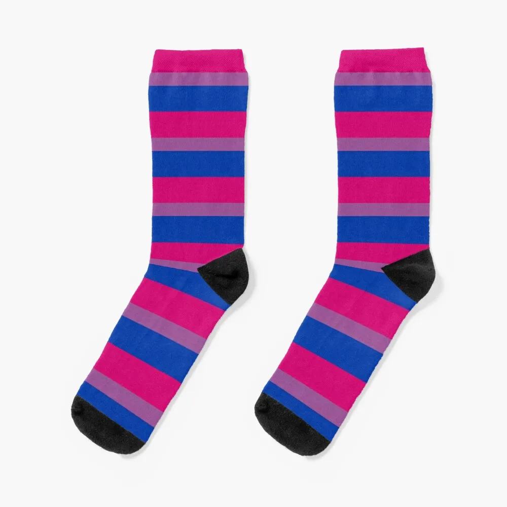 

Bisexual Flag Socks moving stockings cotton funny gift Socks For Man Women's