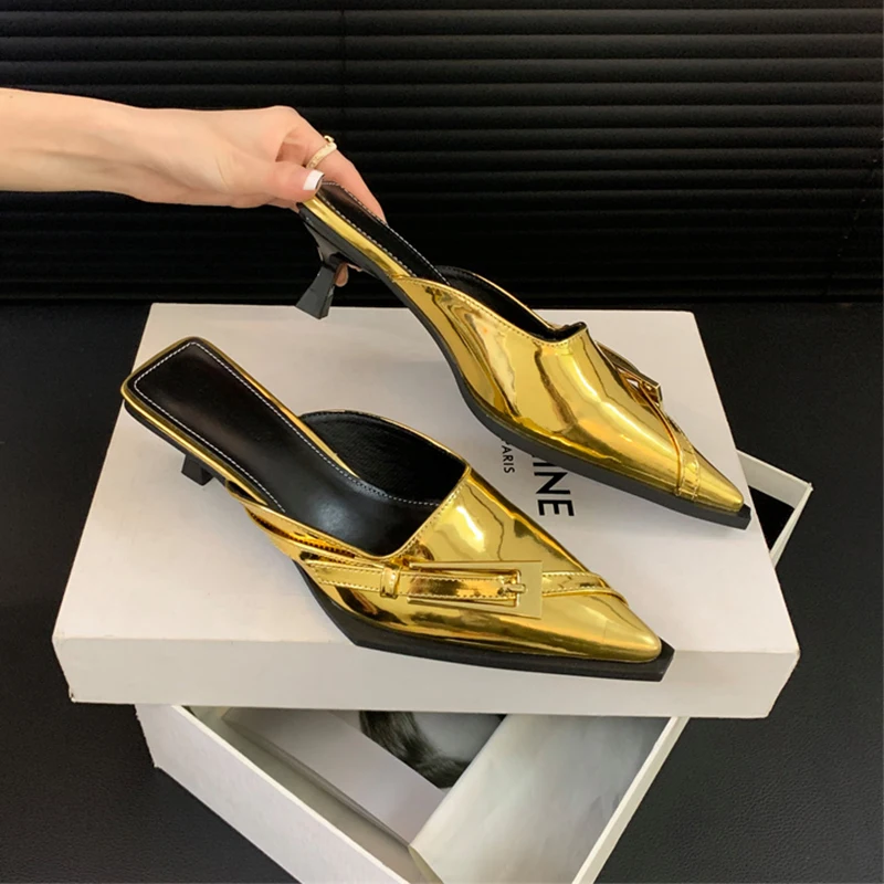 

Summer Women's Slippers Low heel Luxury Outdoor Beach Flip Flops Female Sandals Trend Brand Design Slides Shoes For Women 2024