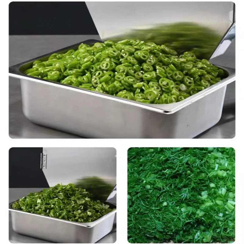 Vegetable Slicer Large Inlet Thickness Adjustable Fruit Cutter Slicer Electric Vegetable Slicing Machine