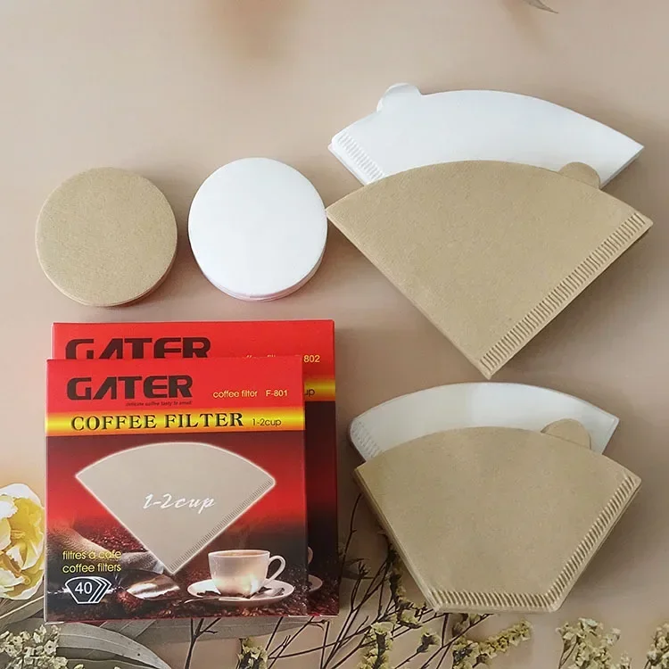100PiecesDropperFilterPaperCoffeeFilterBrandNewWoodenHand102