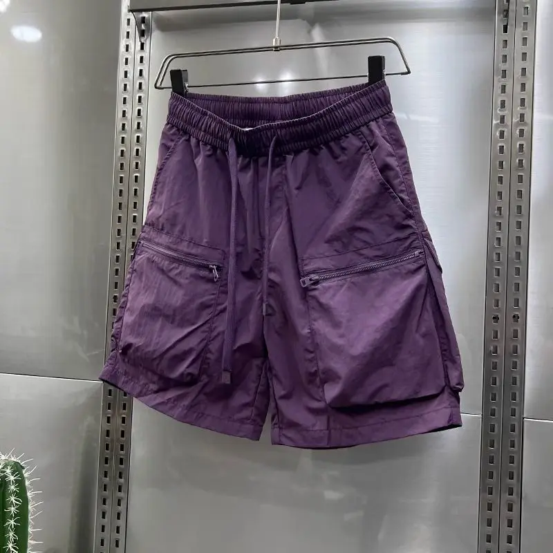 Summer  sports slim fit loose casual quick drying capris Japanese workwear shorts wide leg pants women