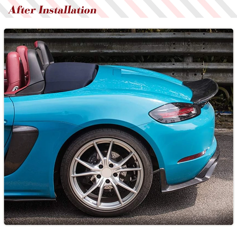 Rear Spoiler for Porsche 718 Boxster Base/ S/GTS Convertible 2016-2020 ...