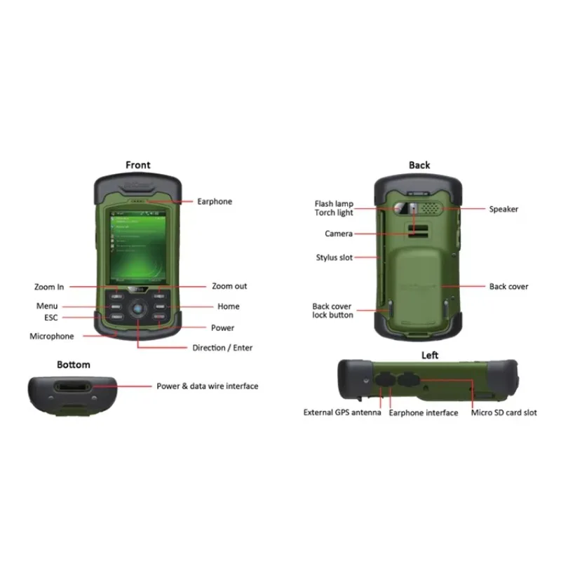 측량 데이터 수집기의 BHCnav 정확도 GISA M10 GIS 및 GPS