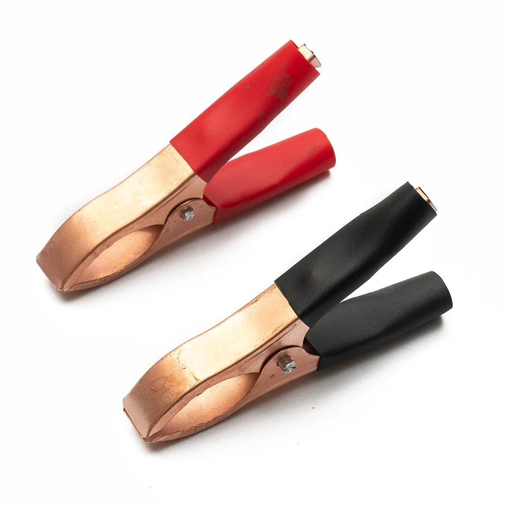 30A Red Black 70mm Crocodile Car Caravan Van Battery Test Lead Clips Alligator Clips Connector Battery Plug Power Clamps