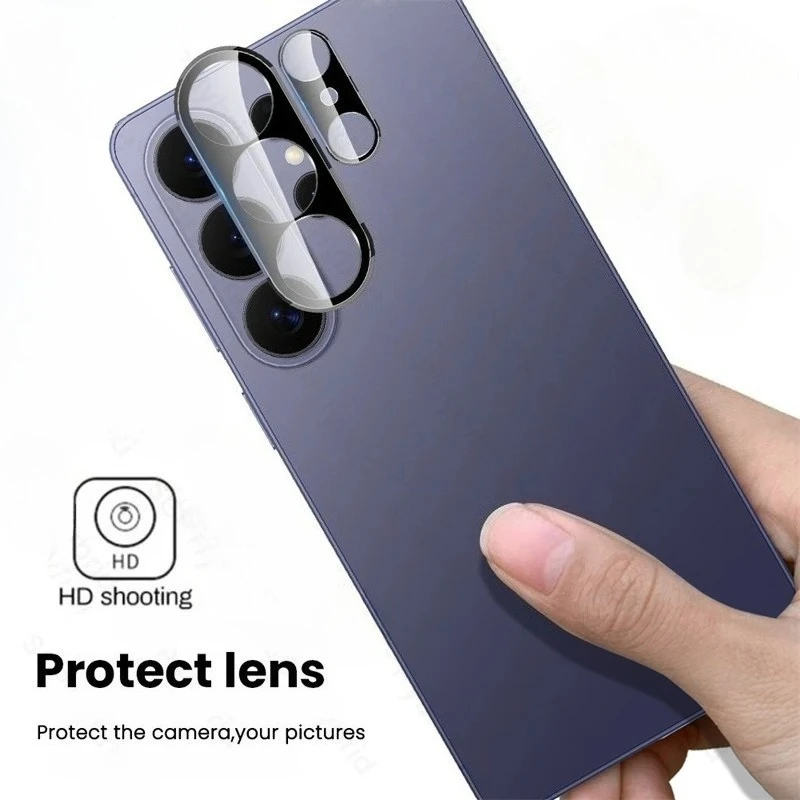 Premium Black 3D Curved Camera Protective Lens Glass