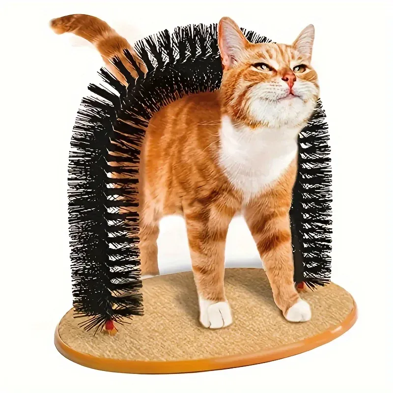 1PC beauty brush and tickle toy that cats can't resist - Cat Arch Self Groomer Pamper your cat with a massage and beauty brush