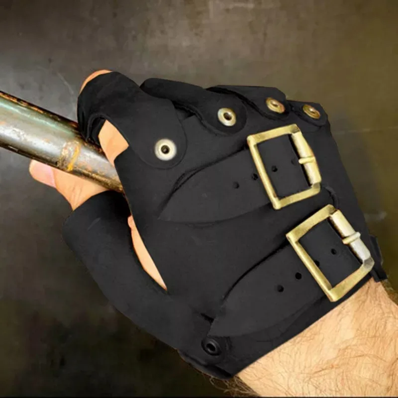 Cosplay Gloves Medieval Viking Pirate Floki Leather Glove Knight Samurai Arm Armor LARP Costume Steampunk Accessory Fingerless Mitten Men Women