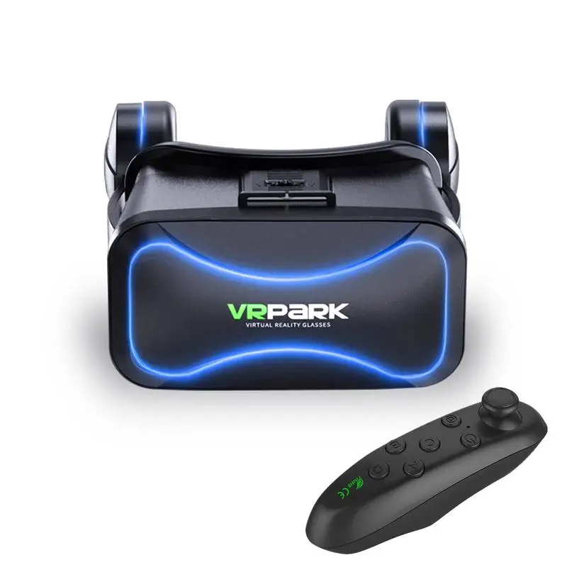 

VR Headset With Remote3D Virtual Reality Goggles Glasses Gift For Kid &Adult Smart VR Goggles With Gamepad For 3D Gaming &Videos