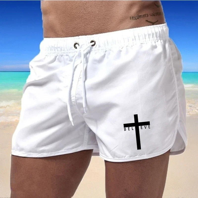 Mens Beach Shorts Summer Sports Running