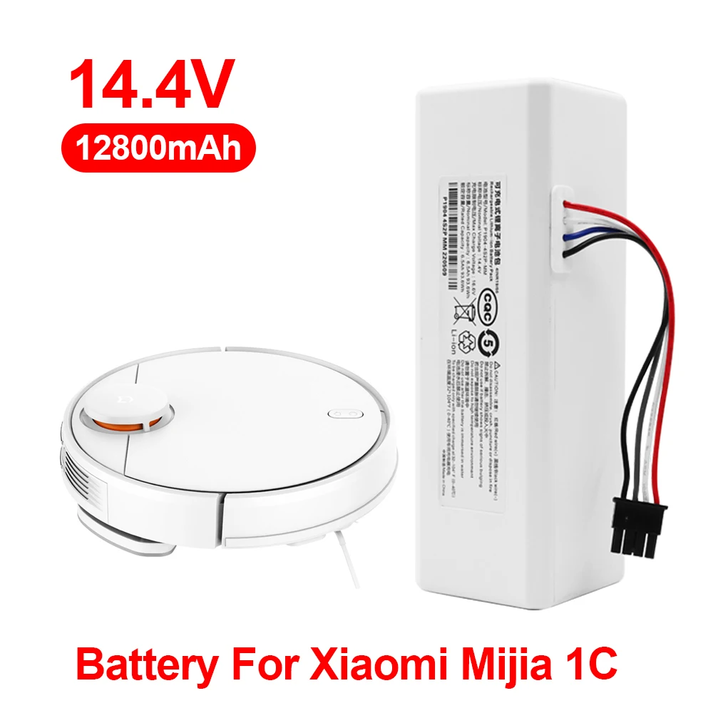 

14.4V 14.8V 5200mAh P1904-4S1P-MM Battery For Xiaomi Mijia 1C STYTJ01ZHM Robot Vacuum Mop Cleaner Accessories Parts