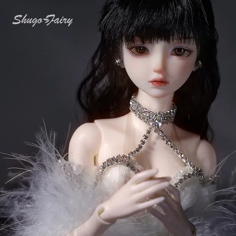 

Шарнирная кукла Zakia 1/4 Bariy, перо ангела, распространенная Роскошная блестящая сказочная смола, шарнирные куклы, подарок для девочки, полный комплект Shugafairy