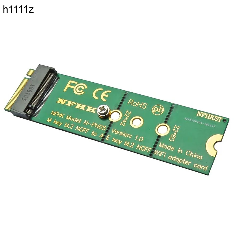 

A + E Key A Key M.2 NGFF Wi-Fi карта к M-Key PCIe M.2 NGFF конвертирует адаптер карты M-Key M.2 NGFF на A/A + E Key M.2 NGFF Wi-Fi адаптер