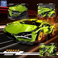 ToylinX Technical Building Blocks Racing Sport Car Speed Vehicle Model City Mechanical Super Bricks Puzzle Toys Adult Gift 2