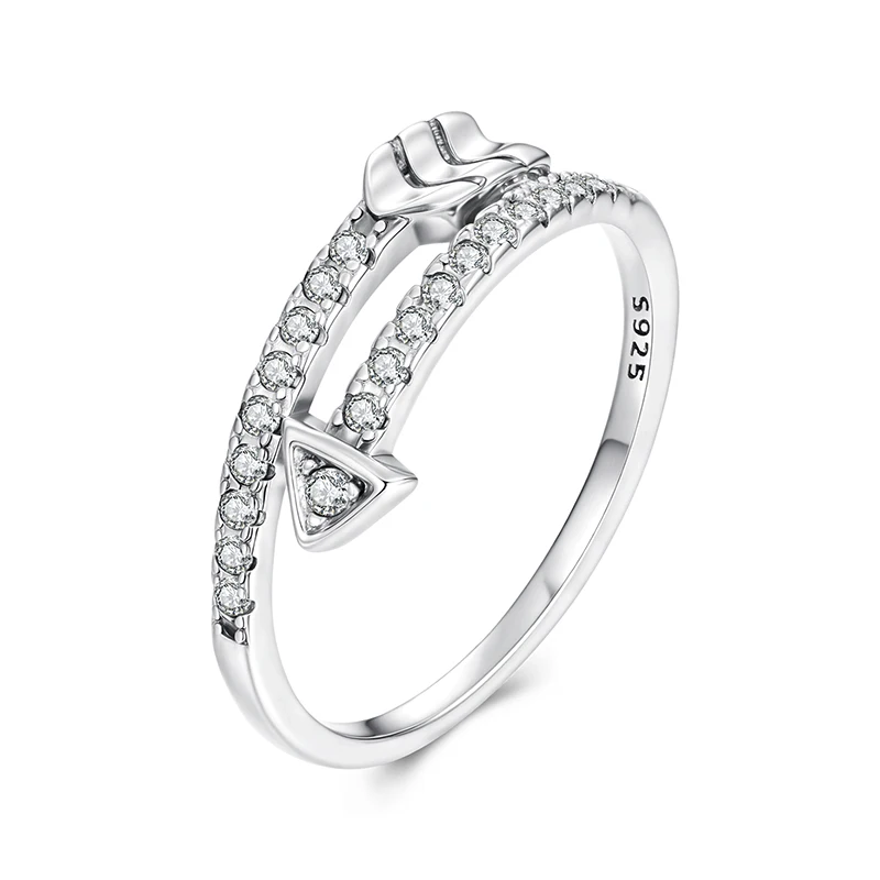 thumbnail image 2 of Polished 925 Sterling Silver Open Design Thumb Ring - Diamond-Cut Pattern, Size 11, Made In USA 2 of 13