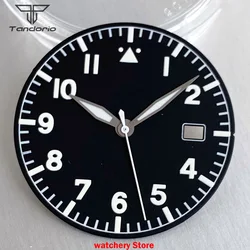Premium Titanium Waterproof Watch Case with Sapphire Glass and Dial Hands, 200M Water Resistance, Compatible with NH Movements (Dial hands - A)