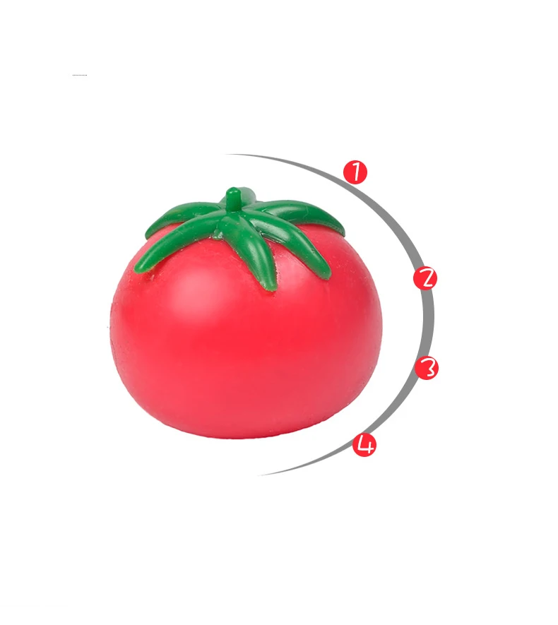 Tomaten-Quetschball Weiches Fidget-Sensorik-Spielzeug für ADHS Autismus Langsam Zurückfederndes Quetschspielzeug für Erwachsene Kinder Weihnachtsgeschenk – Detail 8