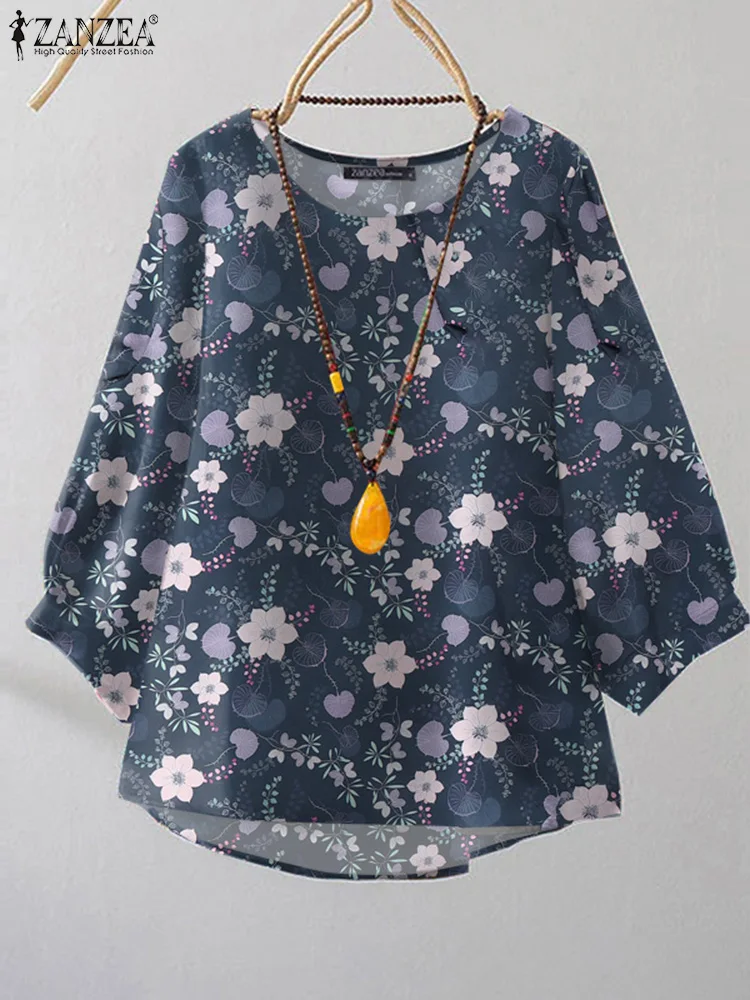 Polyester Floral Blouse for Women Casual Summer