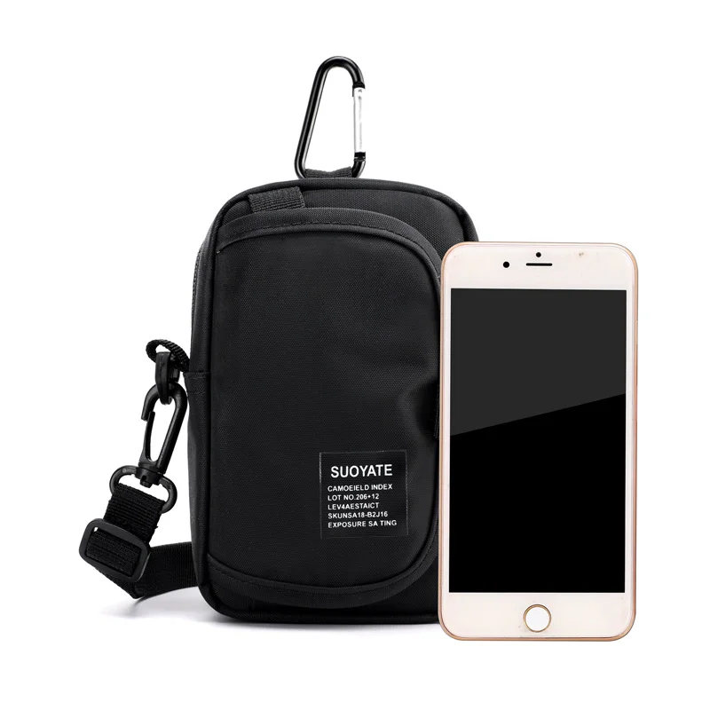 Hüfttasche für Herren, lässig, Reise-Geldbörse, wasserdichter Gürtel, Reißverschluss, taktische Outdoor-Gürteltasche, Handytasche, Brusttasche – Detail 7