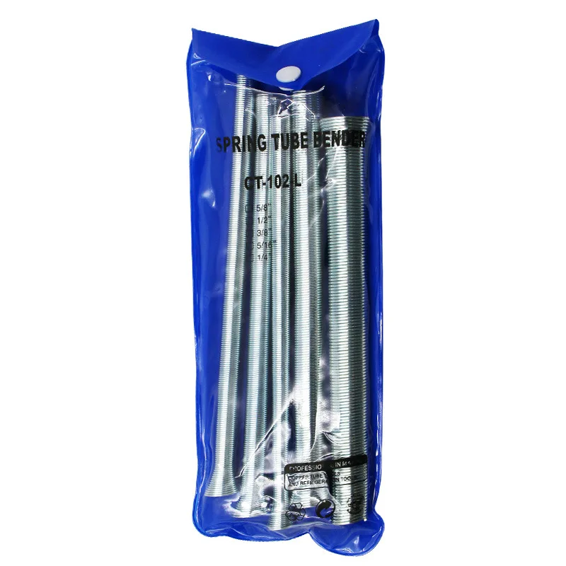 Spring Tube 210mm Tension Spring Pipe Bender Steel For Air Condition Copper Aluminium Tube Bending Hand Tool 5pcs tube bender