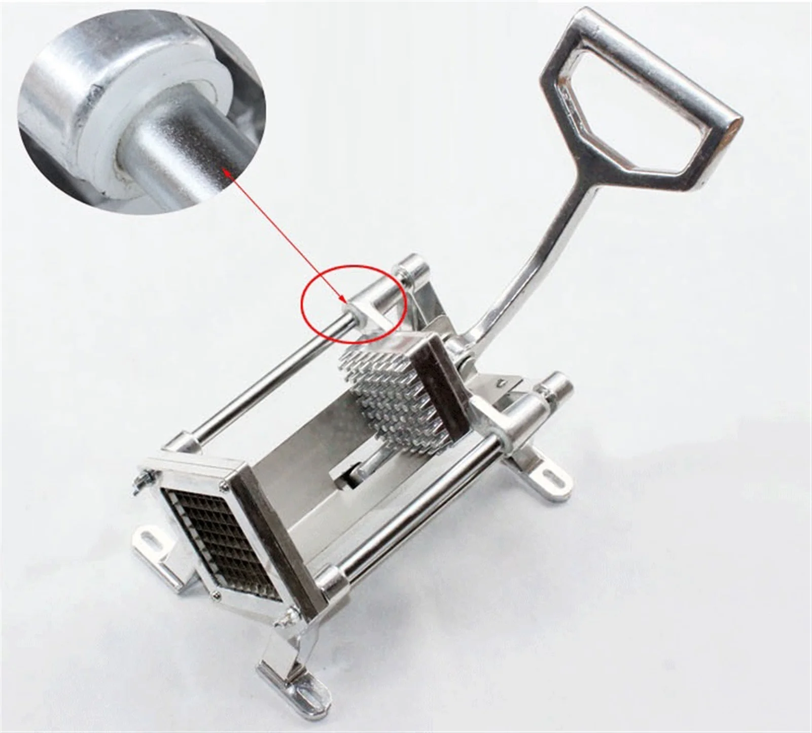 JIQI Alloy Steel French Fries Potato Strip Cutter Chips Cutting Machine manual potatoes Slicer Hand Push Vegetable fruit Chopper |