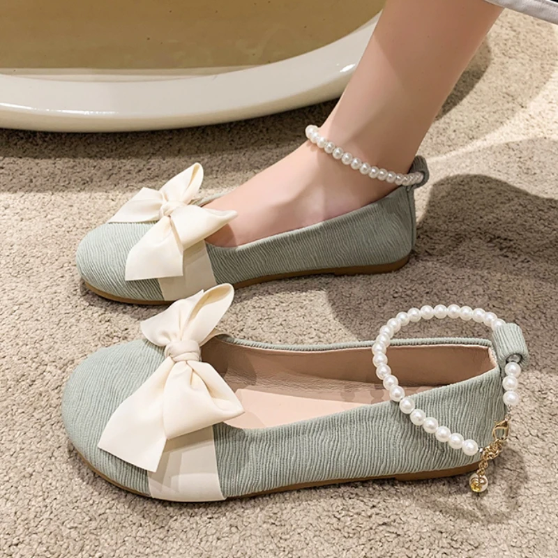 

Туфли женские с круглым носком, на плоской подошве, осень 2023