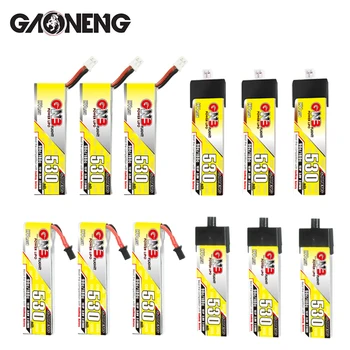 3Pcs 1S GNB 3.8V 530mAh 90C/180C Lipo Battery For RC Helicopter Quadcopter FPV Racing Drone With PH2.0 A30 Plug Spare Parts 1