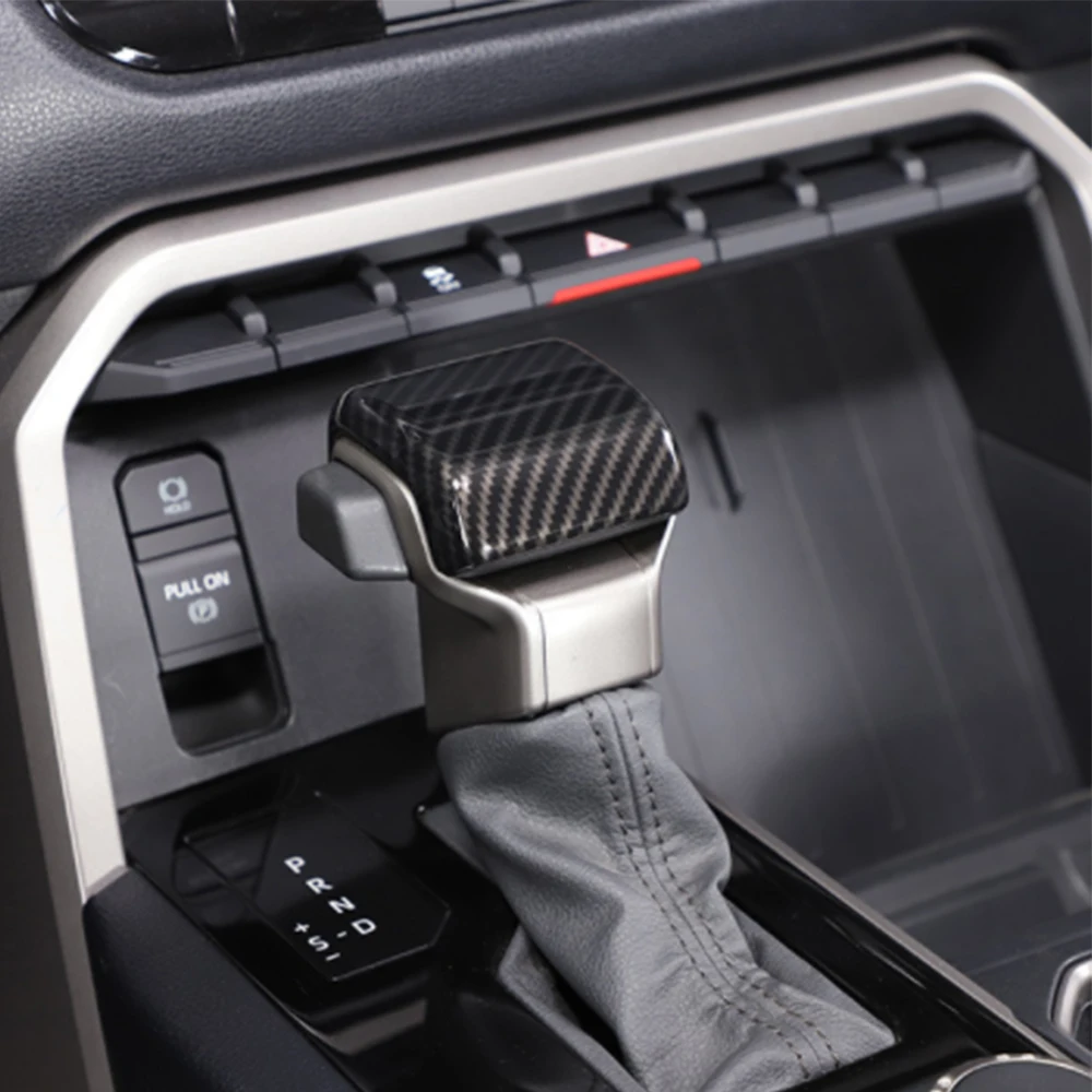 

Для Toyota Tundra Sequoia 2022 2023 ручка переключения рулевого механизма автомобиля Обложка для головки отделка ABS углеродное волокно стикер интерьер Авто Стайлинг аксессуар