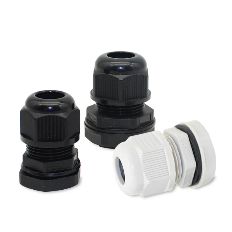 10pcs PG9 Cable Glands Waterproof PG7 PG11 PG13.5 PG16 PG21 IP68 Cord Grips Entry Sealing Nut Connector for Electric Wires M16