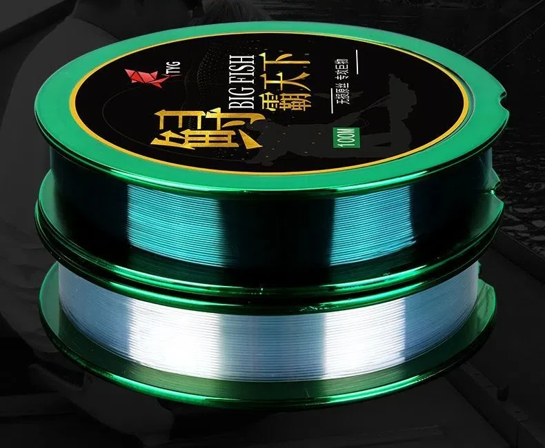 100m Haupt linie Tippet Angelschnur echtes Nylon starke Zug festigkeit weiche Anti-Roll-Spezial schnur Angeln große Fischs chnur Tackle – Detail 4