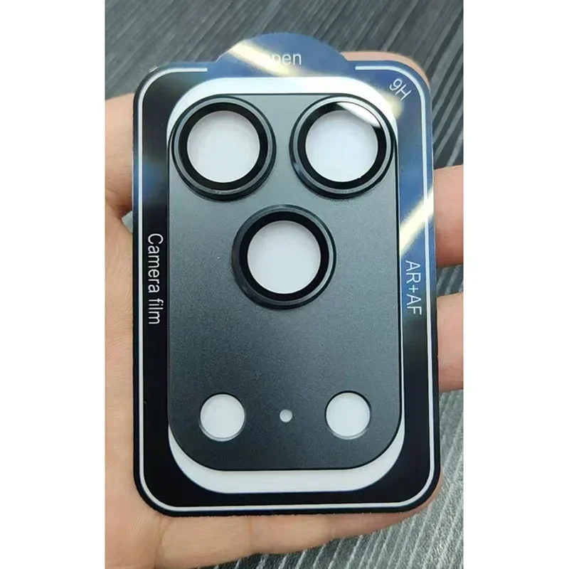 Premium Tempered Glass Camera Lens Protector with Strong Metal Frame
