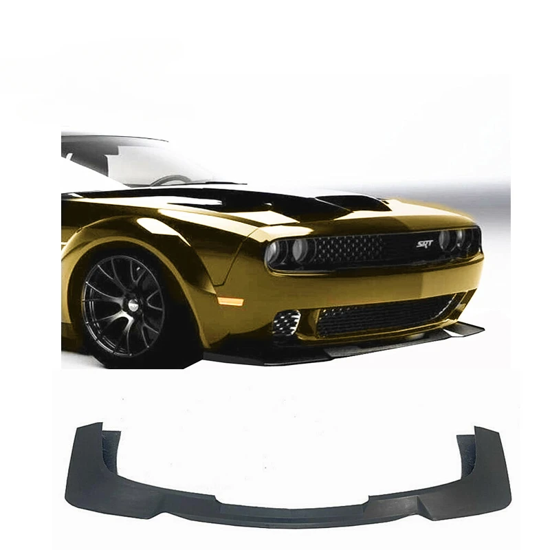 Per Dodge Challenger Srt Hellcat Demon Paraurti Anteriore In Fibra Di Carbonio Spoiler Inferiore 2018-19 Finitura Lucida Nera Di Fabbrica
