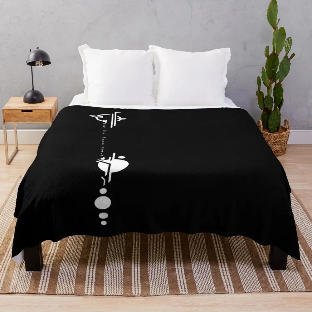 

Lexa's Tattoo White Throw Blanket Beach Bed covers Soft Beds Thins Blankets