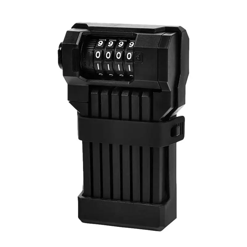 

Bike Chain Lock Anti-Theft Mountain Bike Foldable Locks Heavy Duty Security Combination Lock Compact For Scooter Road Bike