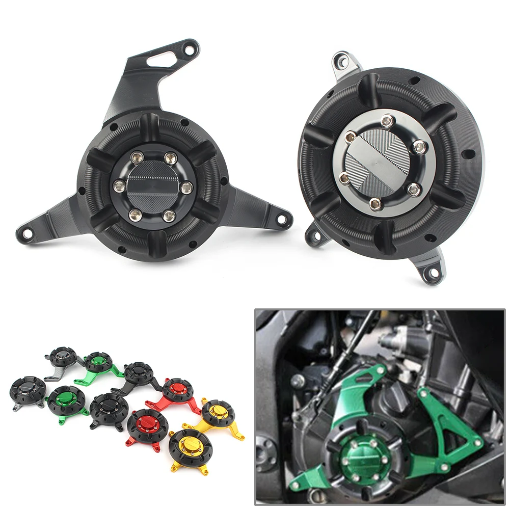 

For Kawasaki Ninja 250 300 Z250 Z300 2013-2019 Aluminum Motorcycle Engine Stator Slider Protective Cover Guard Protector