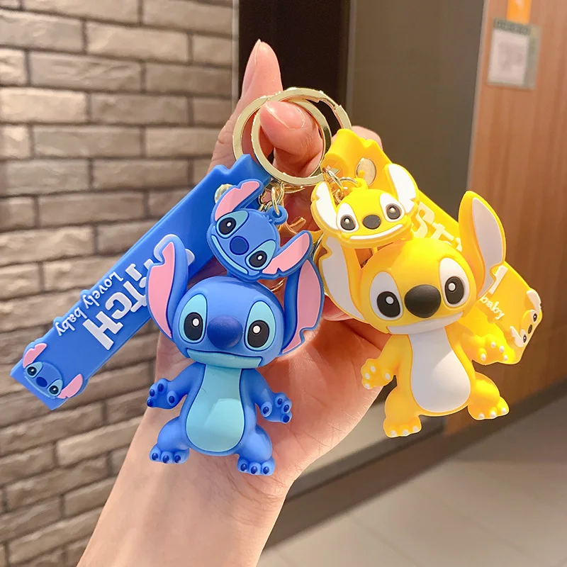 Disney Stitch Keychain Kawaii Cartoon Anime Lilo & Stitch Couple Keyring  Car Keychain Keyholder Bag Charm Pendant Accessories - AliExpress