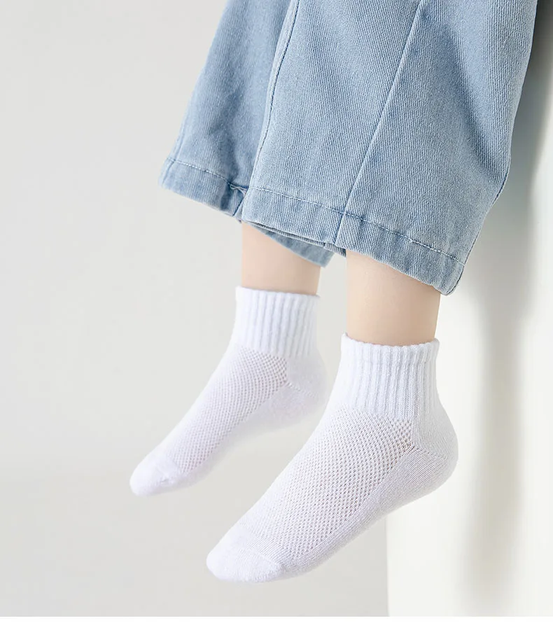 5 Pairs/Lot Summer New Children Cotton Socks Fashion Mesh Black White Gray For 1-12 Years Kids Teen Student Baby Girl Boy Socks 10 Sc1a63ff01f0a4fd488094f3ac1d676679