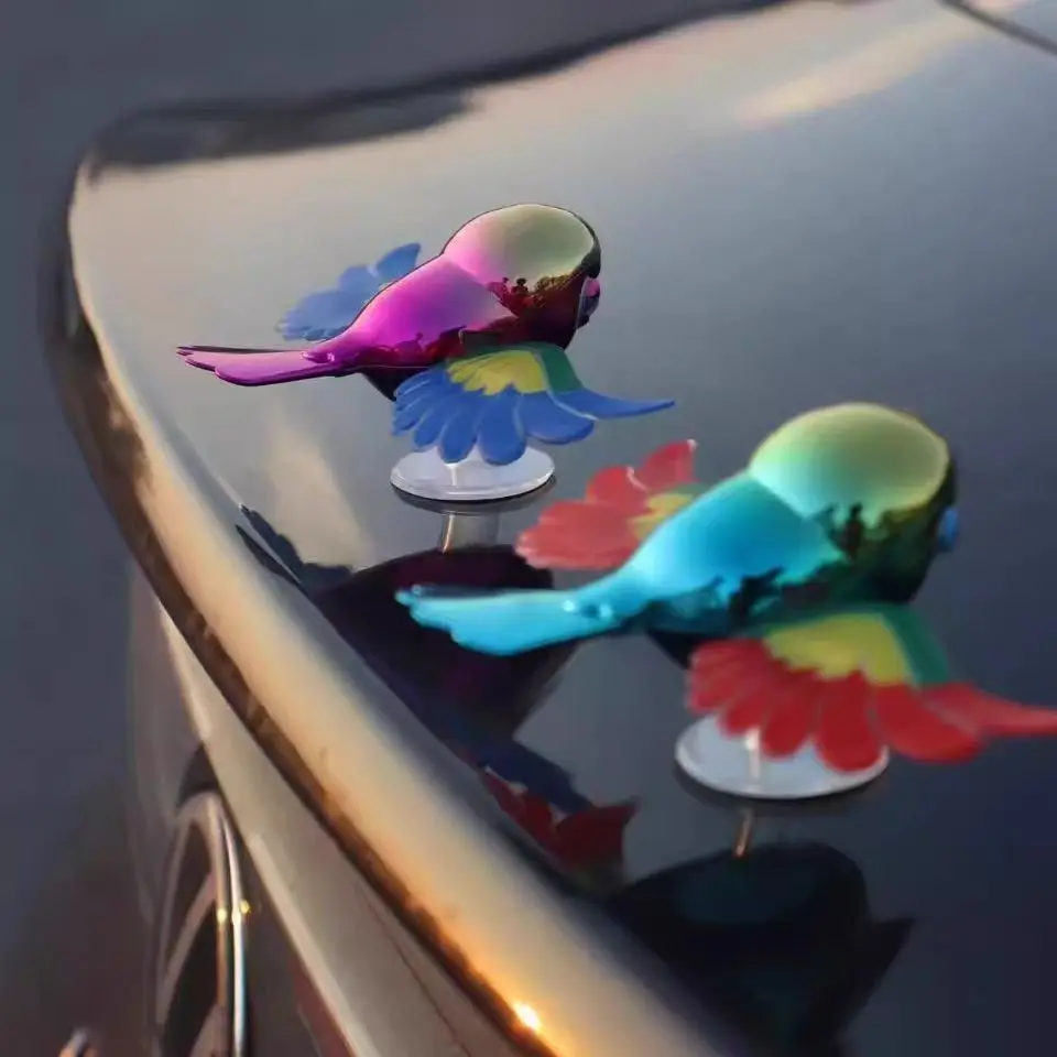 Simulation Flying Bird Car Ornament Wind-Driven Moving Wings Helmet Accessory Creative Decor For Electric Bike Motorcycle Riders_voghion.com