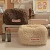 Cute Plush Makeup Bag Stylish And Simple Lamb Wool Travel Makeup And Wash Bag Large Capacity Coin Purse Stationery Storage Bag