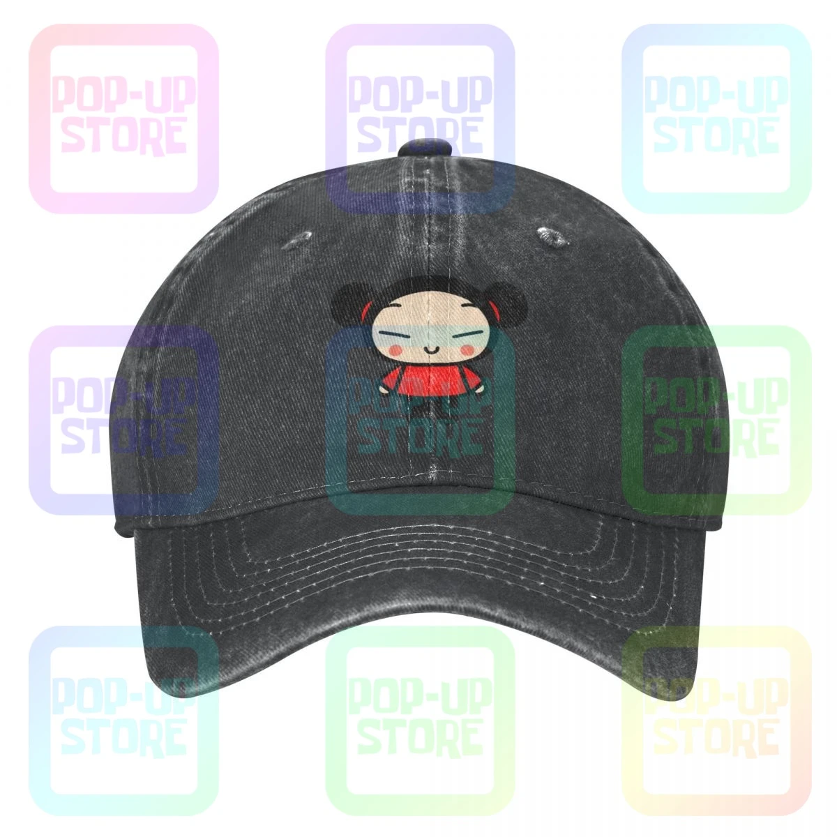 Pucca Love Garu Cute Korean Cartoon Show Kawaii Washed Denim Baseball Cap  Trucker Hats Vtg Best Quality| | - AliExpress